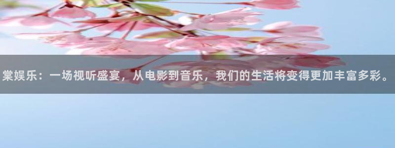 太阳成集团tyc9728：棠娱乐：一场视听盛宴，从电影到音乐，我们的生活将变得更加丰富多彩。
